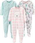 Simple Joys by Carter's Girls Loose-Fit Flame Resistant Fleece Footed Pajamas by SimpleJoysbyCarters