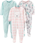 Simple Joys by Carter's Girls Loose-Fit Flame Resistant Fleece Footed Pajamas by SimpleJoysbyCarters