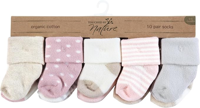 Touched by Nature Unisex Baby Organic Cotton Socks - Image 2