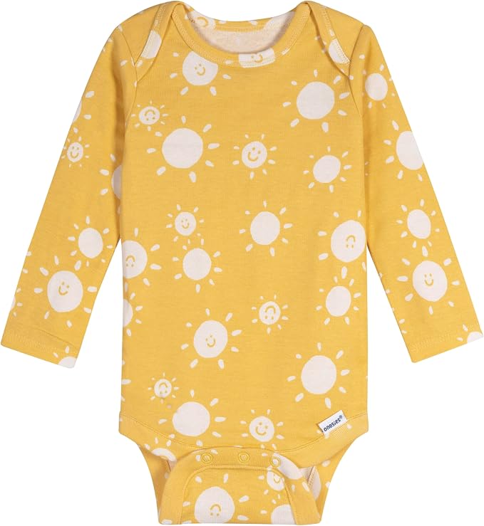 Onesies Brand Baby Boys & Girls 6-Pack Long Sleeve Bodysuits - Image 3