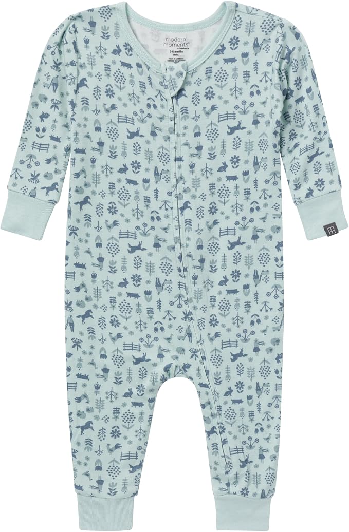 Modern Moments by Gerber Baby Viscose 2-pack Footless Tight Fitting Pajamas - Image 2