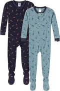 Gerber Baby Boys 2-Pack Footed Pajamas by Gerber