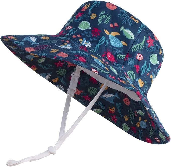 LANGZHEN Sun Protection Hat for Kids Toddler Boys Girls Wide Brim Summer by LANGZHEN