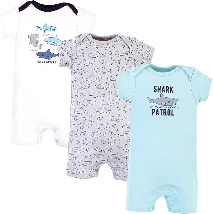 Hudson Baby Unisex Cotton Rompers by HudsonBaby