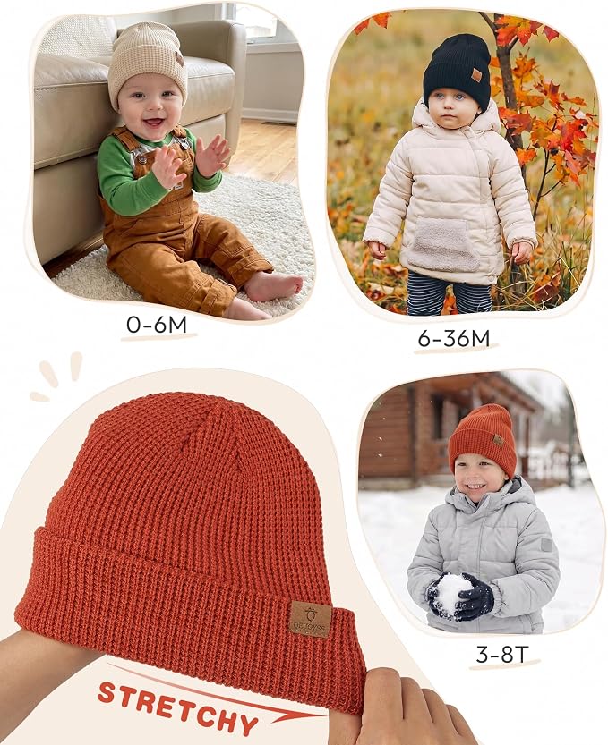 QEUOYSS Baby Beanie Toddler Infant Winter Hat - Image 6