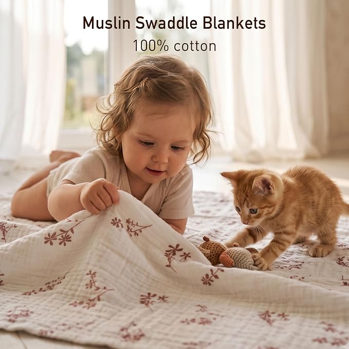 GLLQUEN BABY Muslin Swaddle Blankets - Image 2