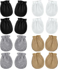 phnydreg 8 Packs Newborn Baby Mittens Infant Scratch Gloves Elastic Wrist Gloves by phnydreg