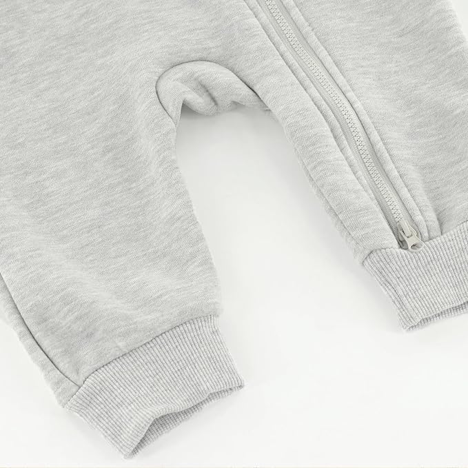 Baby Jumpsuit Hoodie Romper Zipper Long Sleeve One Piece Outfits Warm Clothes - Image 6