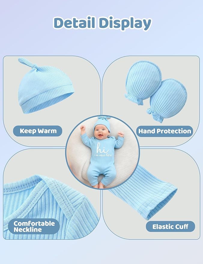 Babymine Newborn Coming Home Outfit Unisex Baby Clothes - Image 5