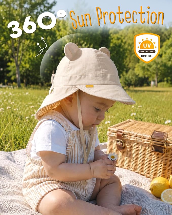FURTALK Baby Sun Hat UPF 50+ Toddler Hat - Image 2