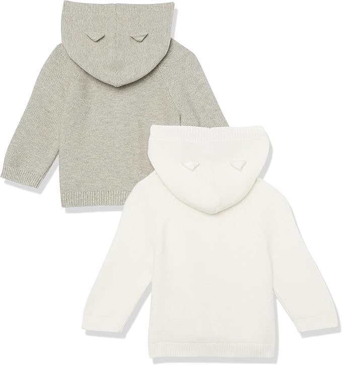 Amazon Essentials Unisex Babies' Long Sleeve Hooded Sweater - Image 2