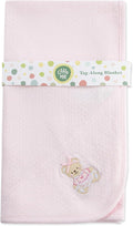 Little Me Blankets for Baby Girls' Pink Bear Swaddling Receiving Blanket by LittleMeChildrensApparel
