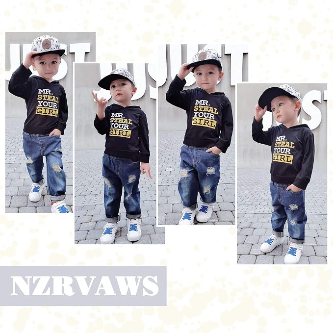 NZRVAWS Baby Boy Clothes Toddler Boy Outfit 2 3 4T 6 12 18 24 Month Fall Winter - Image 3