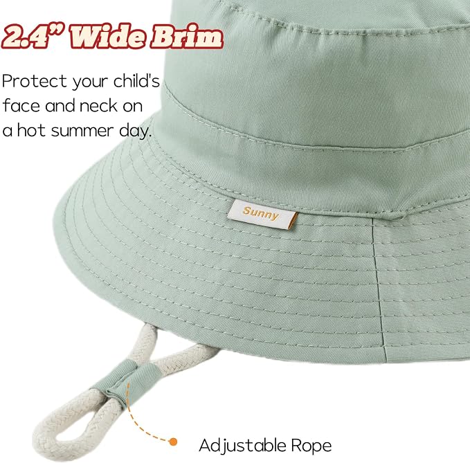 Bamery Baby Toddler Girls Bucket Hat Newborn Sun Hats - Image 3