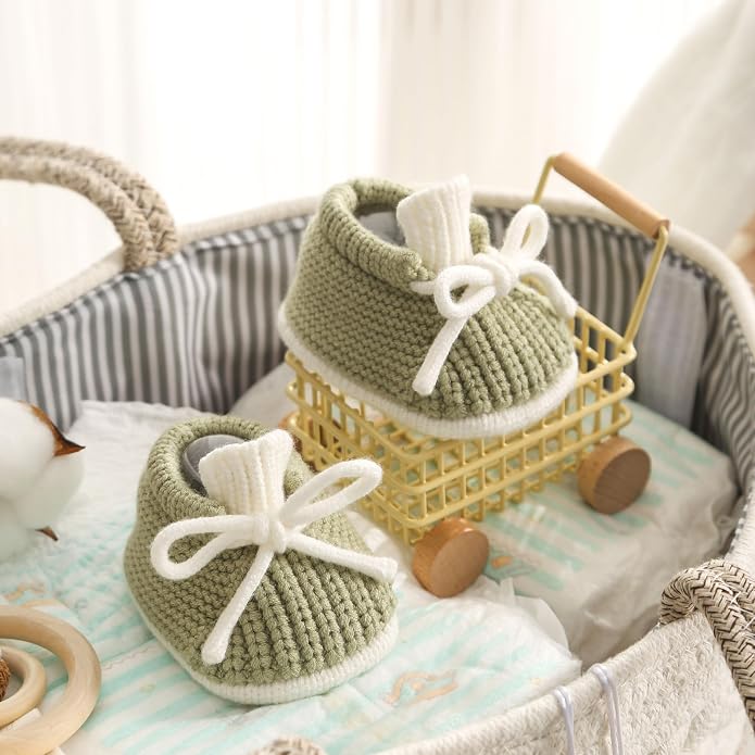 Baby Booties Infant Booties Knit Newborn Shoes - Image 3