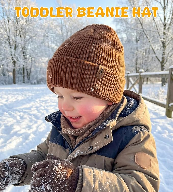 Baby Beanie Toddler Infant Winter Hats Knit Warm Caps - Image 5