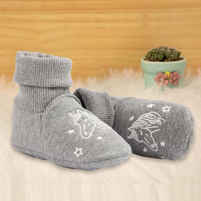 Newborn Infant Baby Cotton Booties Non-Slip Sole - Image 3