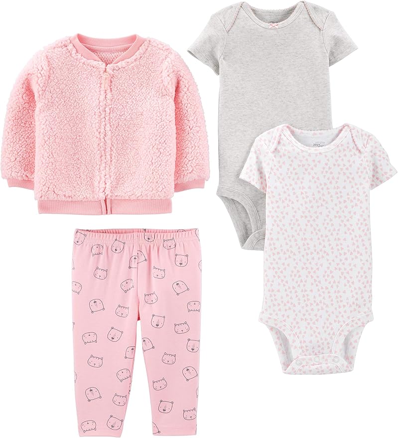 Simple Joys by Carter's Baby Girls 4-piece Jacket, and Bodysuit Set by SimpleJoysbyCarters