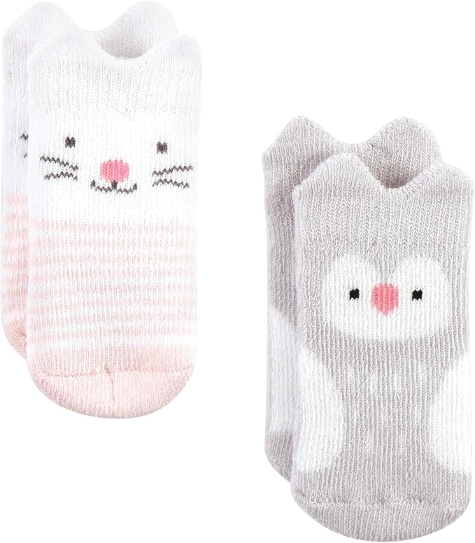 Hudson Baby Baby 8-pack Cotton Rich Newborn and Terry Socks - Image 5