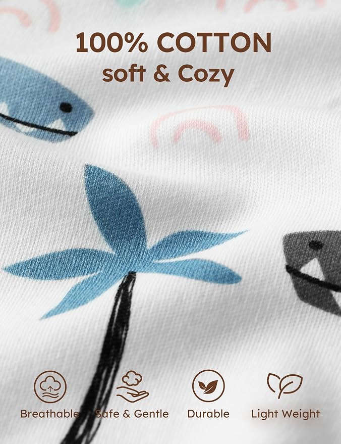 Unnivoll Baby Sleepers 100% Cotton Baby Pajamas Baby Boys Girls Clothes | - Image 6