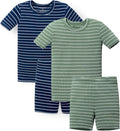 AVAUMA Stripe Pattern Baby Boys Girls Pajama Set Kids Toddler Snug fit Ribbed by AVAUMA