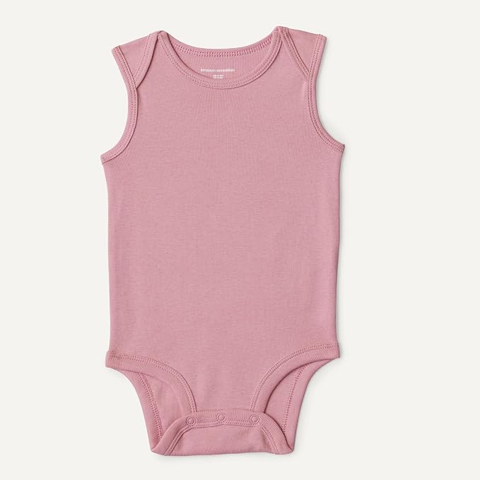 Amazon Essentials Unisex Babies' Sleeveless Cotton Rib Bodysuits - Image 4
