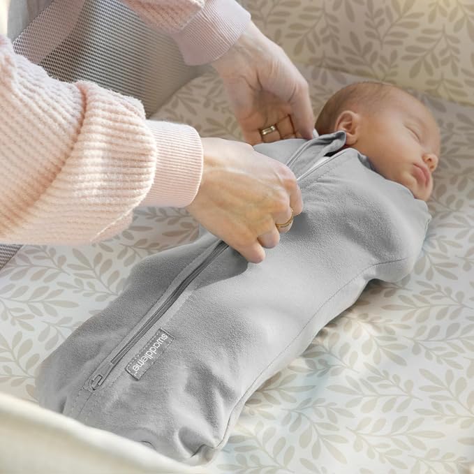 SwaddleMe by Ingenuity Compression Baby Swaddle Pod, Two-Way Zipper - Image 9