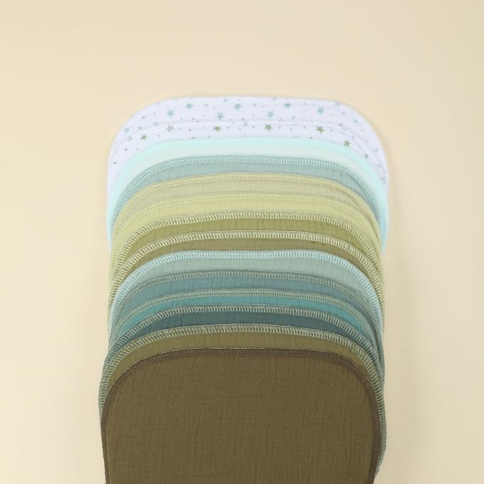 Muslin Burp Cloths 19" x 9", Baby Burping Clothes, Large Extra Soft Absorbent - Image 3