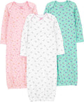 Simple Joys by Carter's Baby Girls' 3-pack Cotton Sleeper Gown by SimpleJoysbyCarters
