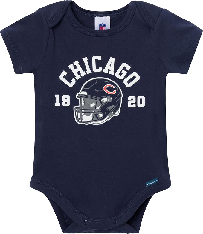 Gerber NFL Baby Boys 3-Pack Onesie Bodysuit - Image 2