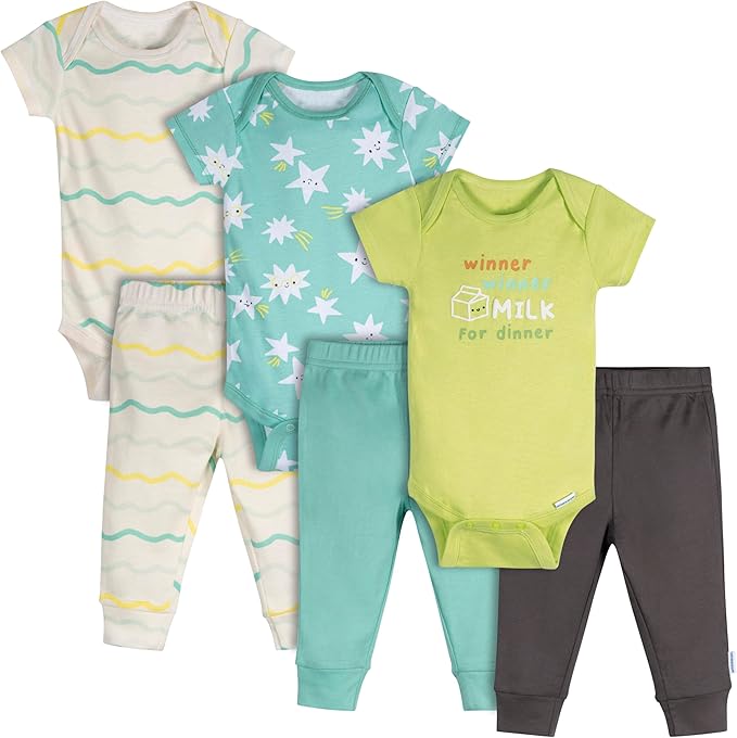 Onesies Brand Unisex Baby 3 Outfit Bundle Mix Match Pants Set by OnesiesBrand