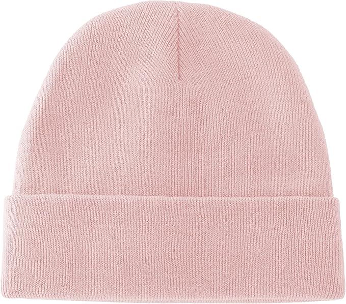 ROYBENS 100% Cotton Baby Beanie Cute Toddler Winter Hat Boys Girls Kids Soft Warm Knit Cuffed Caps Beanies for 0-8 Years