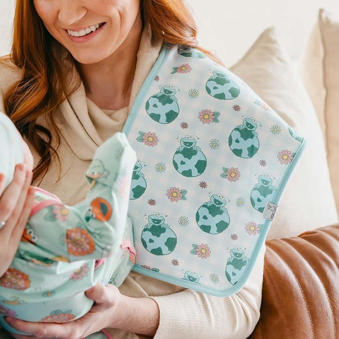 Copper Pearl Baby Burp Cloths 3 Pack, Cotton Burp Cloths, Absorbent Spit Up Rags - Image 3