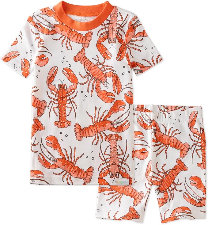 Butterblu Shade Snug-fit 2-Piece Short Sleeve PJs 100% Organic Cotton by Butterblu