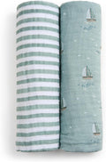 aden + anais Boutique Organic Cotton Muslin Swaddle 2 Pack, Breathable Baby by adenanais