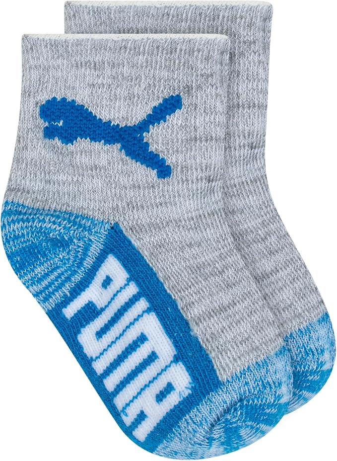 PUMA Unisex Baby 6-pack Infant Anklet Socks, Extra Cushion & Comfort-toe - Image 2