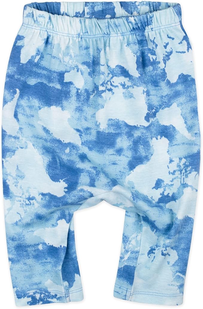 HonestBaby Unisex-Baby Multipack Harem Pants Roomy Fit Pull on Bottoms 100% - Image 2