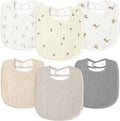 Susurration Muslin Baby Drool Bibs 6Pack Soft Square Adjustable Baby Bandana by Susurration