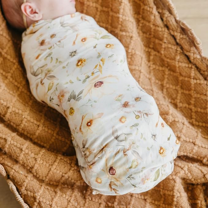 Copper Pearl Swaddle Blankets for Newborns | Soft Stretchy Receiving Blankets - Image 4