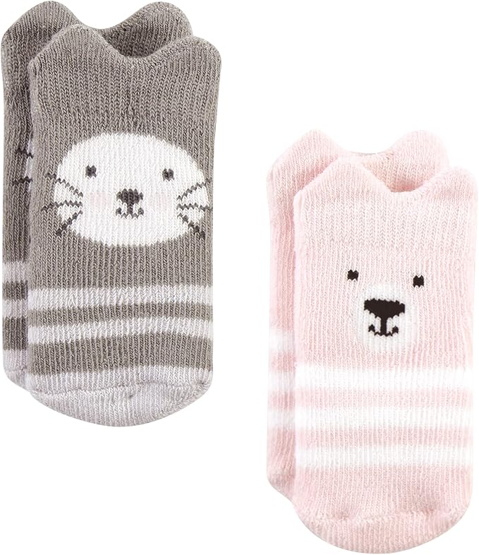 Hudson Baby Baby 8-pack Cotton Rich Newborn and Terry Socks - Image 3