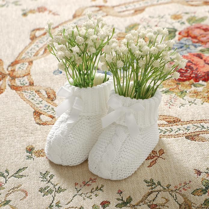 Baby Booties Newborn 100% Cotton Cozy Knit First Shoes | Soft Cute Shower Gift - Image 3