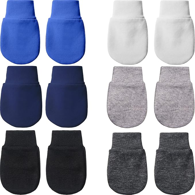 Geyoga 6 Pairs Baby Mittens Newborn No Scratch Gloves Infant | Anti Scratch by Geyoga