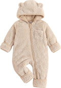 Jecson Baby Snowsuit Newborn Bear Hooded Fleece Outfit Baby Clothes 0M-12M by WarmthLoveinStitches