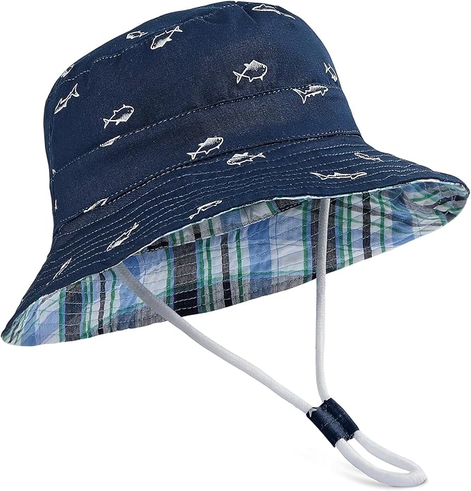 Durio UPF 50+ Baby Sun Hat Wide Brim Toddler Bucket Hats by DURIO