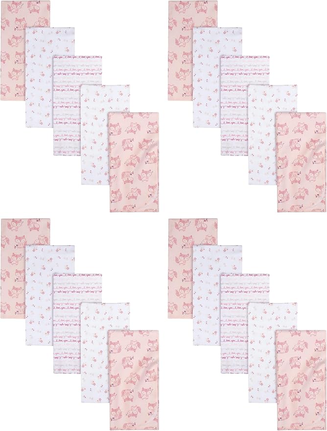 Gerber Boys and Girls Newborn Infant Baby Toddler Nursery 100% Cotton Flannel by Gerber