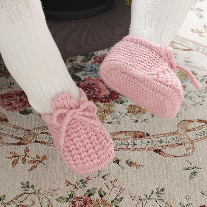 Baby Booties Newborn Baby First Shoes | Cozy Warm Knit Soft Booties - Image 2