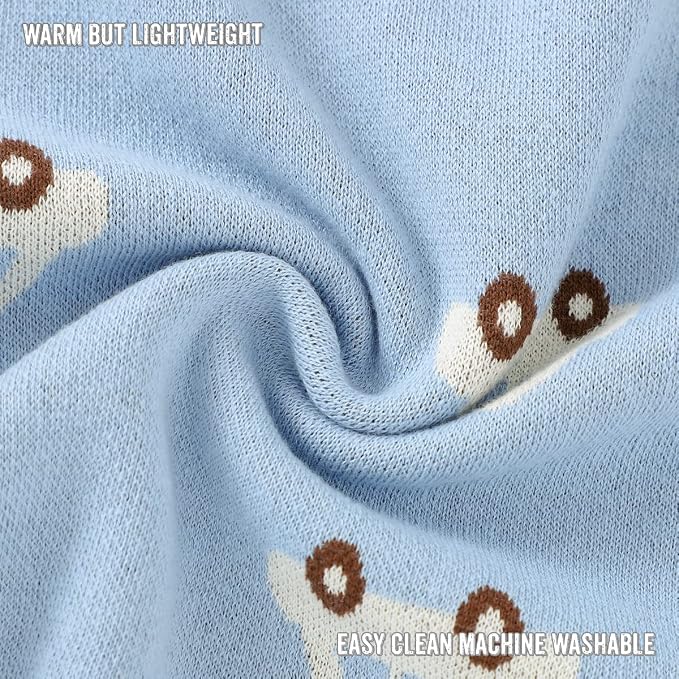 Baby Blanket for Boys 100% Cotton Buttery Soft Cozy Receiving Swaddle Stroller - Image 7