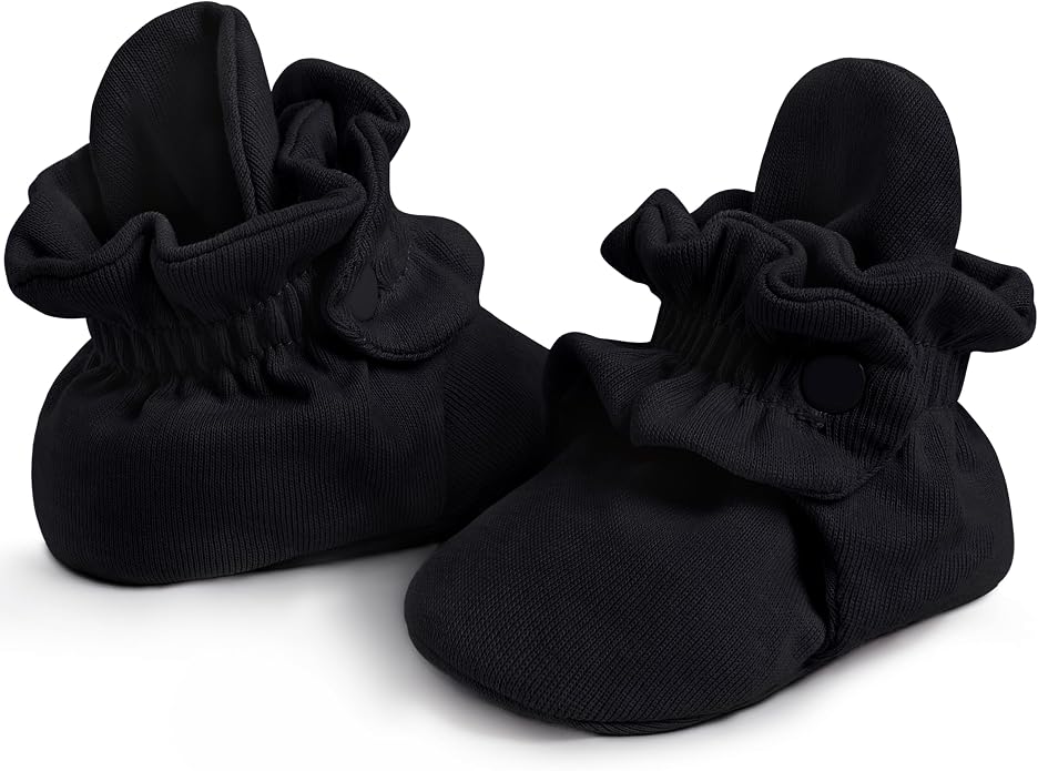 Pro Goleem Unisex Cotton Baby Booties, Warm Cozy Stay-On Baby Slippers by ProGoleem