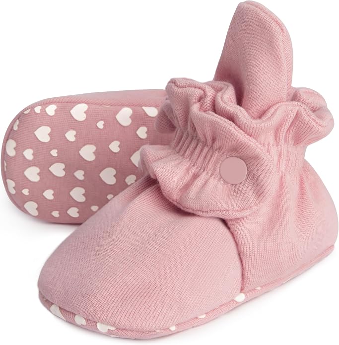 Pro Goleem Unisex Cotton Baby Booties, Warm Cozy Stay-On Baby Slippers by ProGoleem