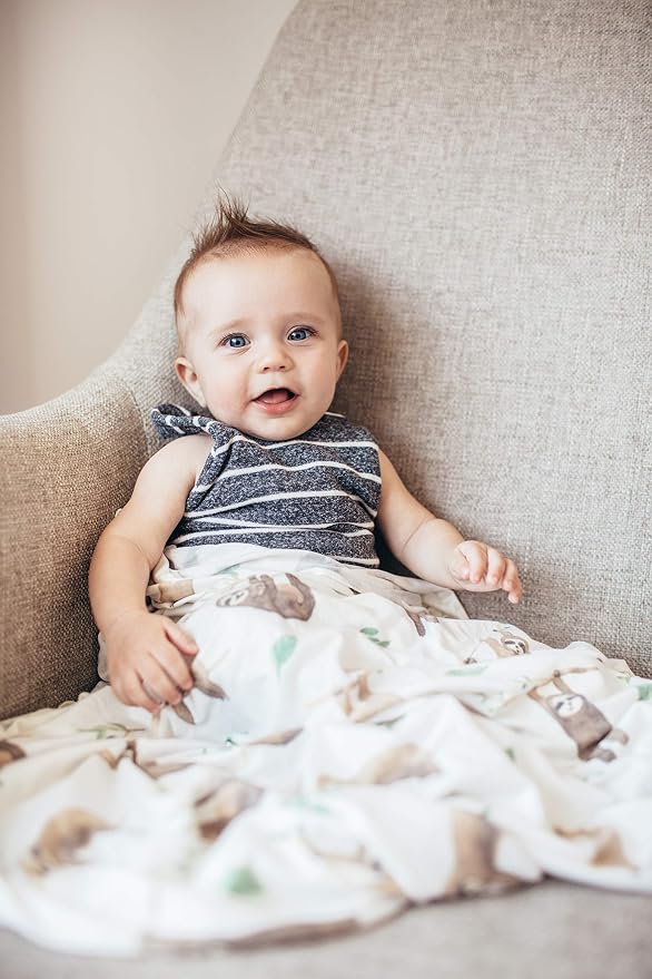 Copper Pearl Swaddle Blankets for Newborns | Soft Stretchy Receiving Blankets - Image 9